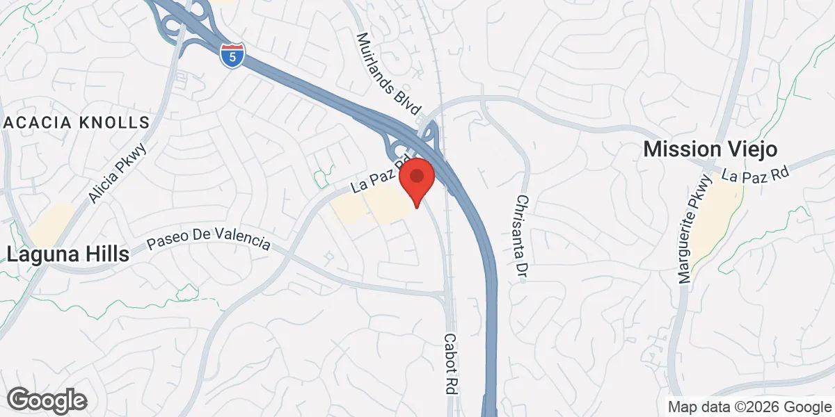 Map showing Gameday Men's Health Clinic Laguna Hills, CA location