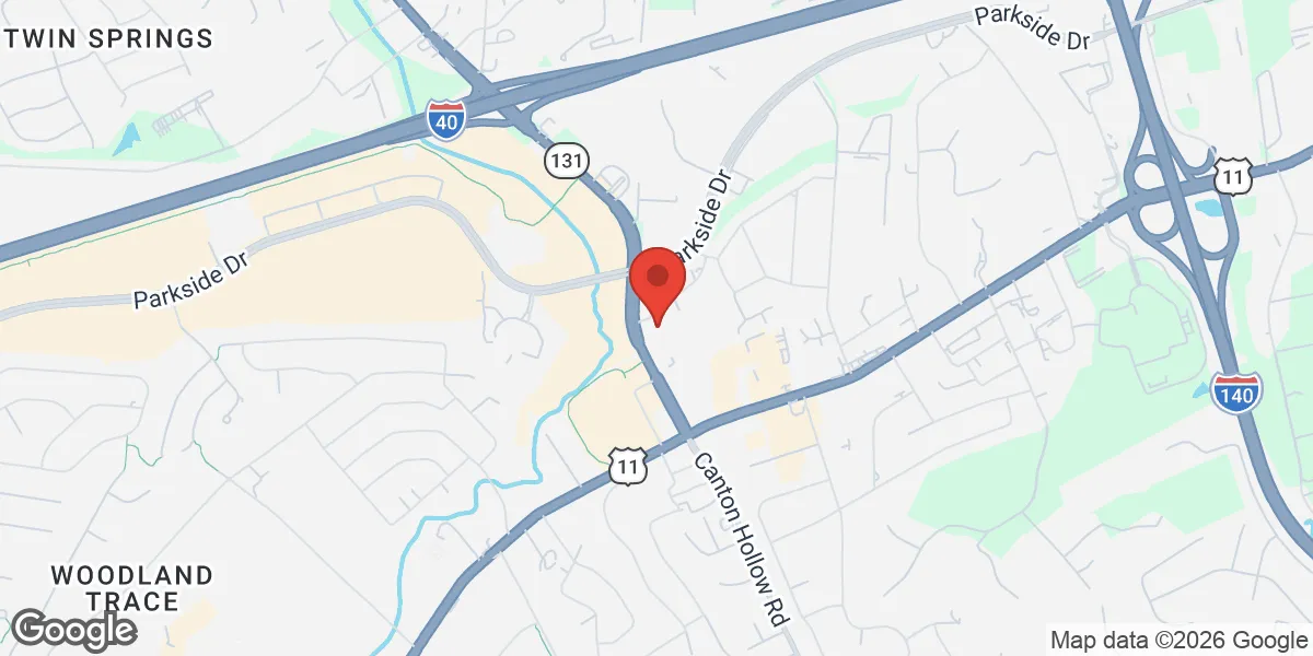Map showing Optimize U- Knoxville | Hormone Clinic location