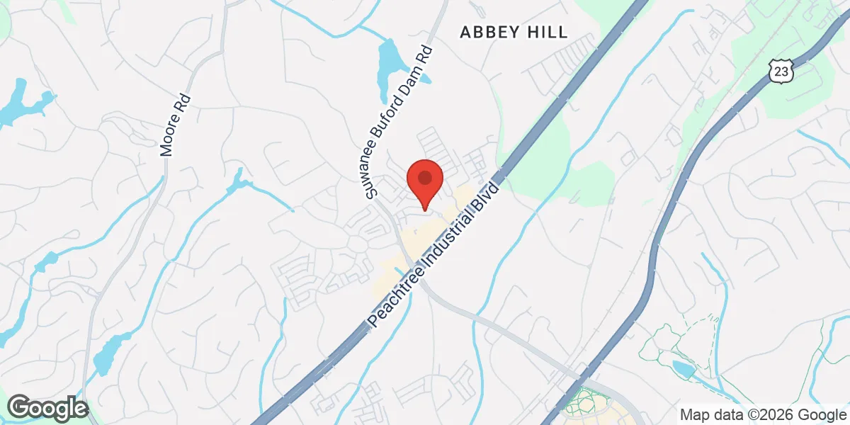 Map showing Atlanta Men's Clinic location