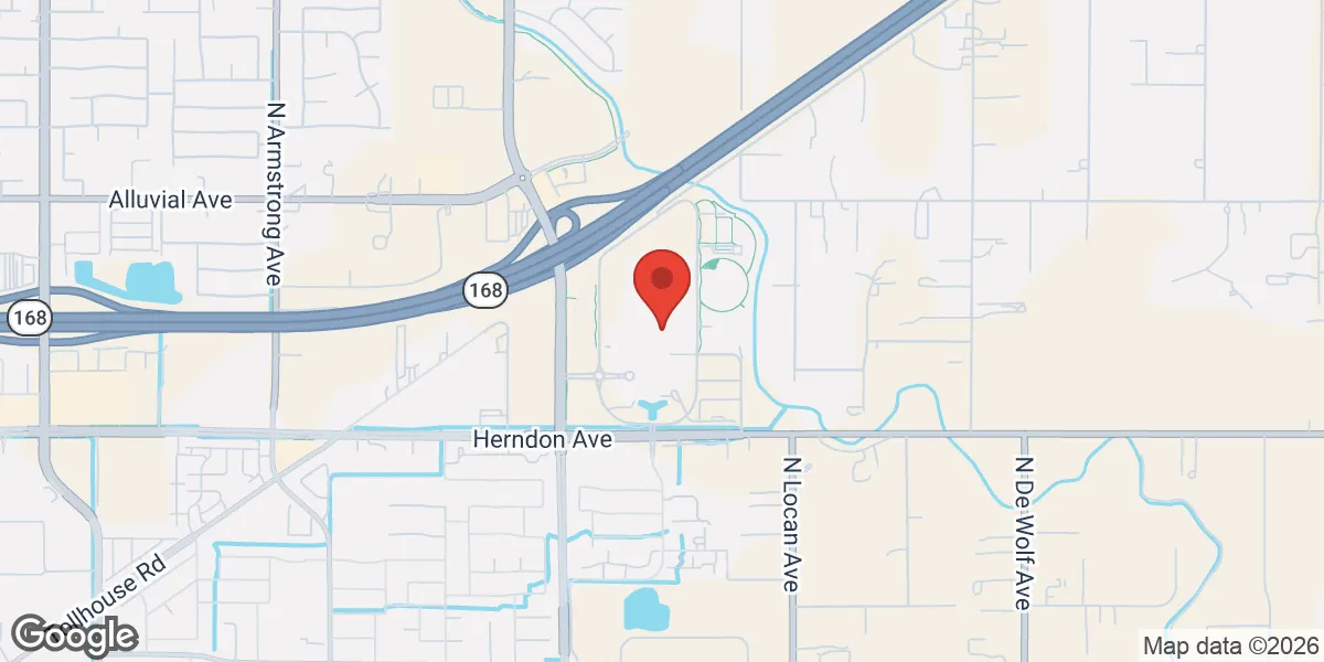 Map showing Renew Vitality Testosterone Clinic of Fresno location