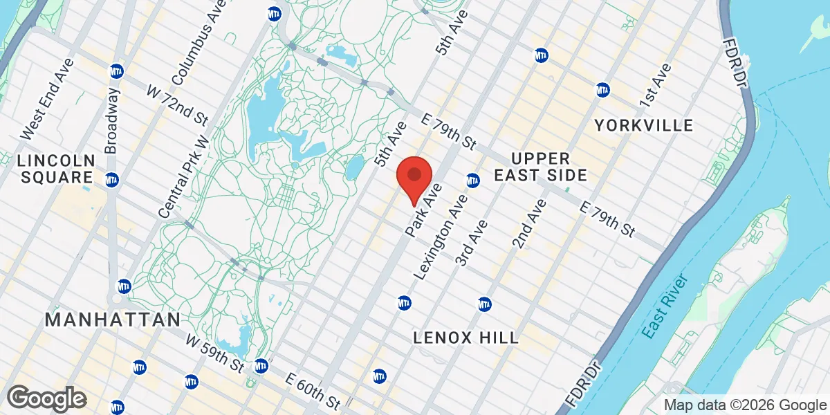 Map showing Erectile Dysfunction Center of NYC location