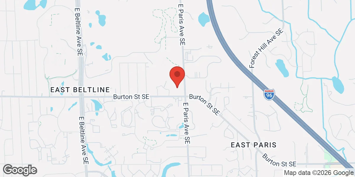 Map showing Age Management of West Michigan location