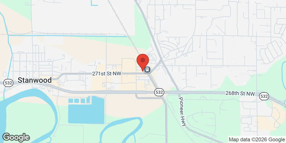 Map showing Stanwood Wellness Clinic location