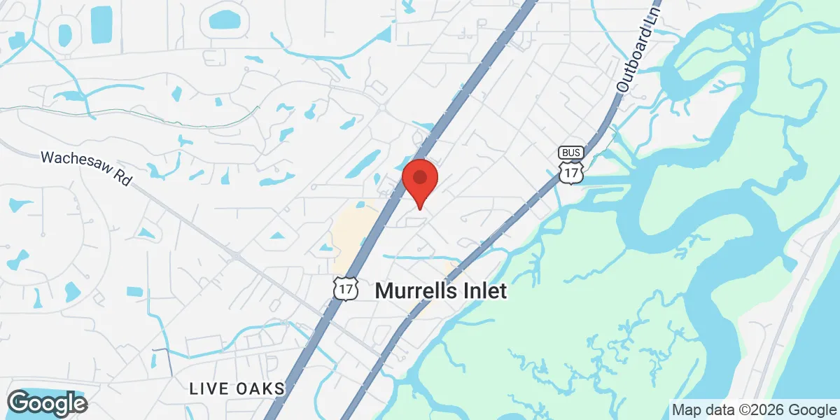 Map showing Lowcountry Male Clinic - Myrtle Beach, SC - TRT and Weight Loss Services location