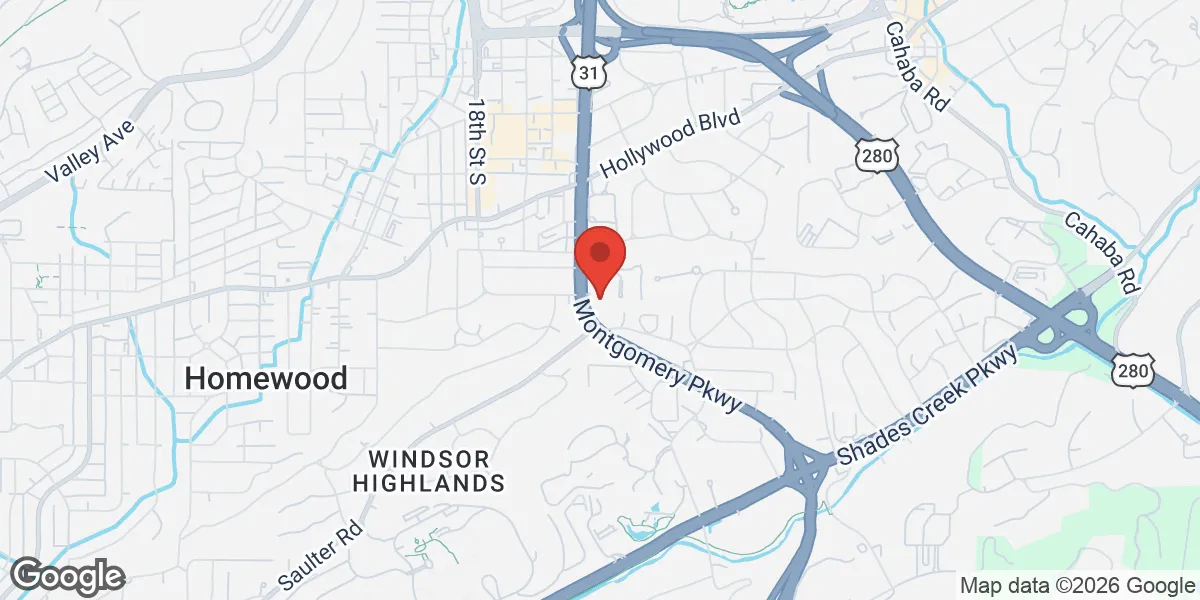 Map showing UCA Men's Health Center location