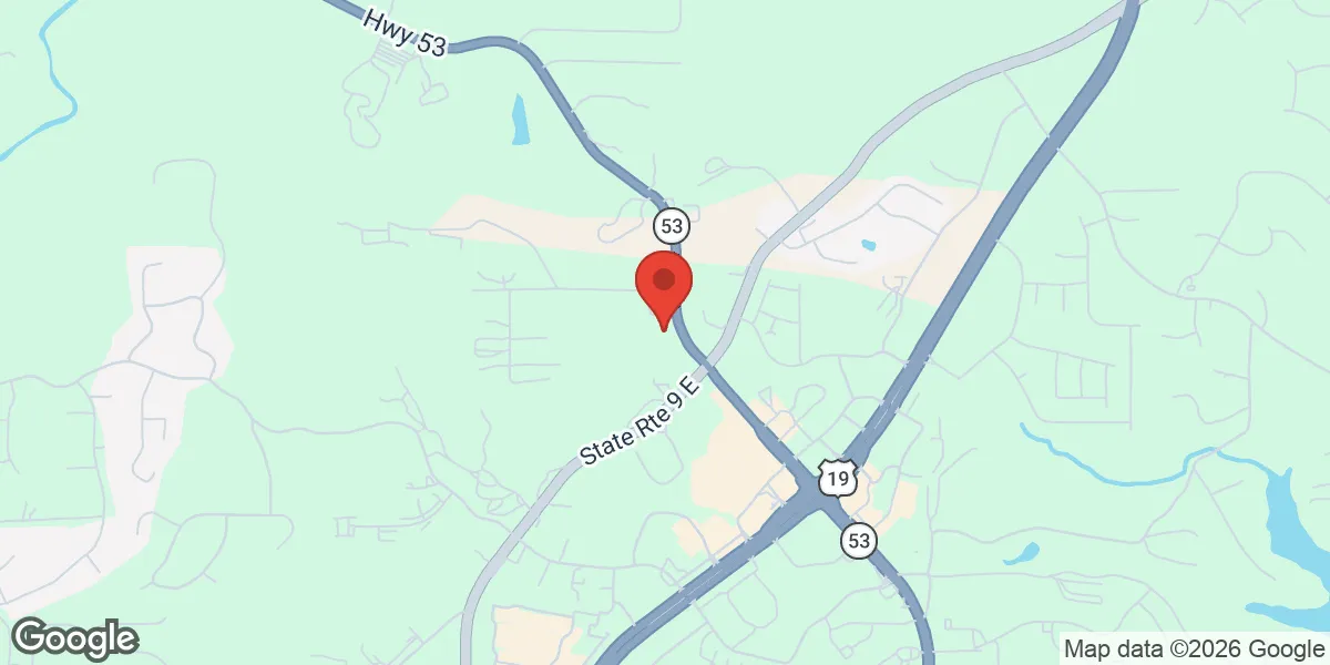 Map showing Gameday Men's Health Dawsonville TRT Clinic location