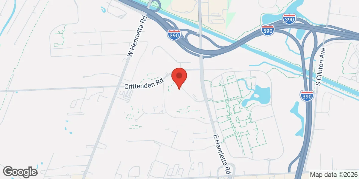 Map showing Rochester TRT Adult Health NP of WNY, PLLC location