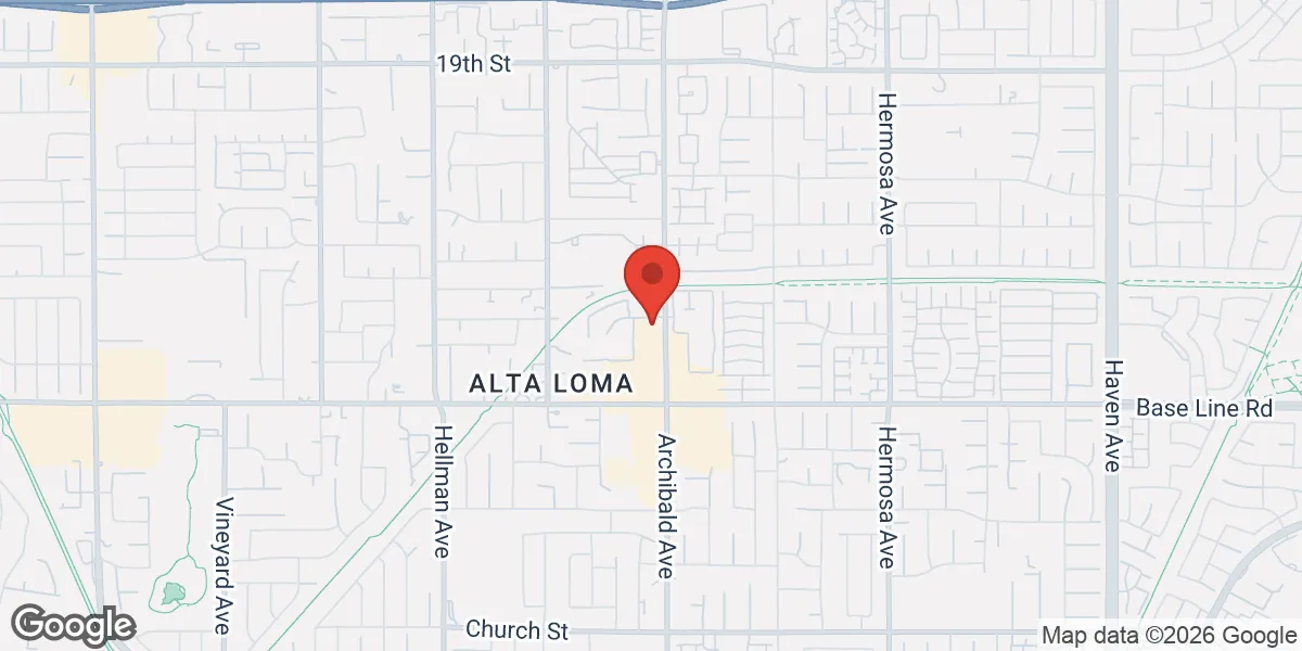 Map showing The Performance Center location