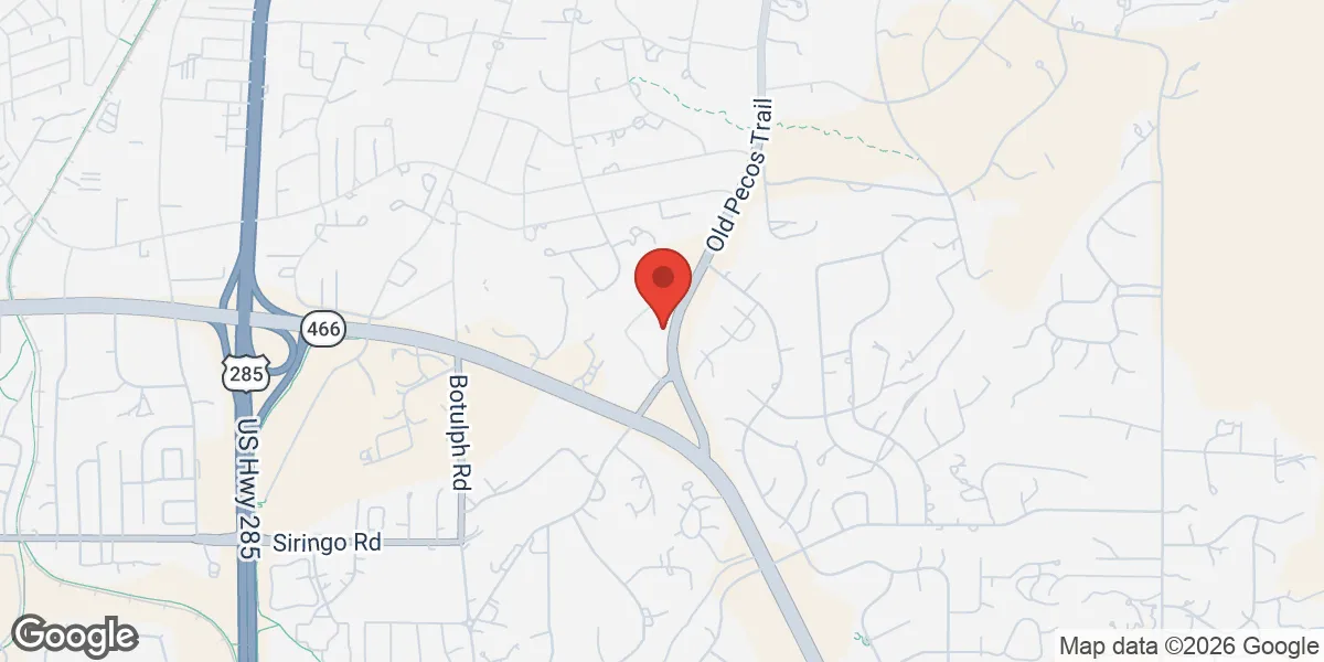 Map showing Renew Vitality Testosterone Clinic of Santa Fe location