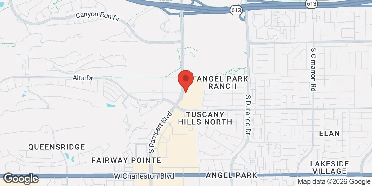 Map showing Cenegenics Las Vegas location