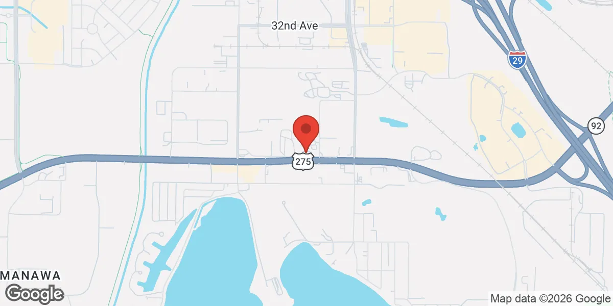 Map showing Optimal T CB location