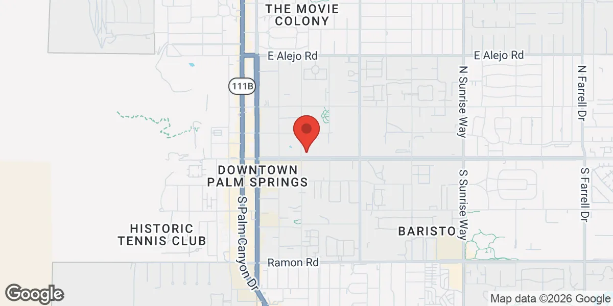 Map showing Renew Vitality Testosterone Clinic of Palm Springs location