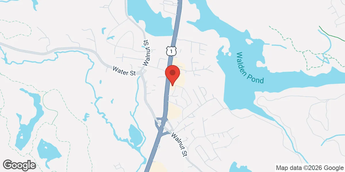 Map showing Boston Testosterone location