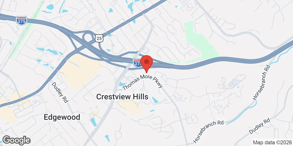Map showing Ennu Crestview Hills (previously 25 Again & NAVA Medspa) location