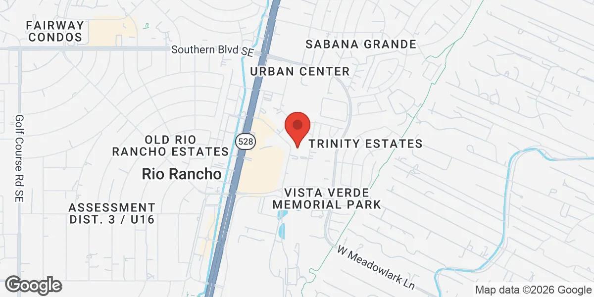 Map showing Mirage Wellness Center & Medspa location