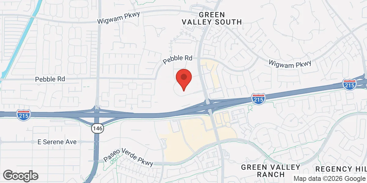Map showing Gameday Men's Health Green Valley location