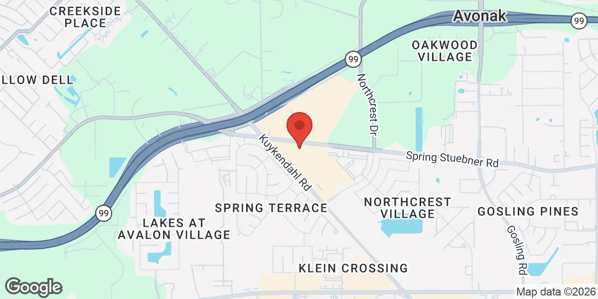 Map showing Men's T Clinic® - Spring location