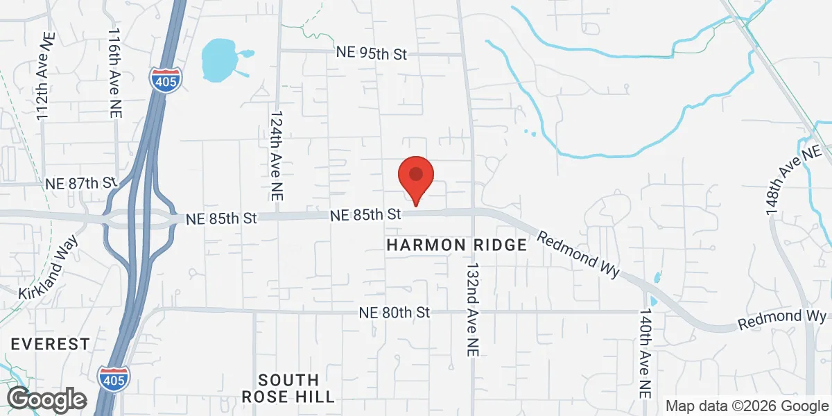Map showing Verve Hormone Replacement Therapy Kirkland location