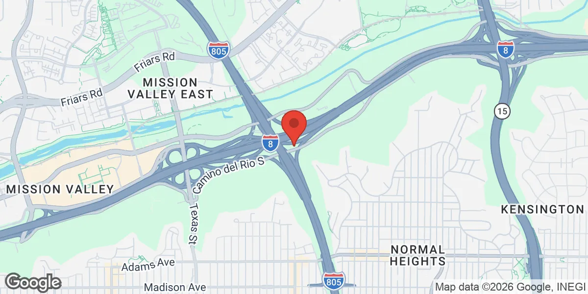 Map showing SoCal Men's Clinic location