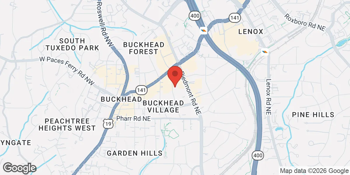 Map showing Renew Vitality Testosterone Clinic of Atlanta location