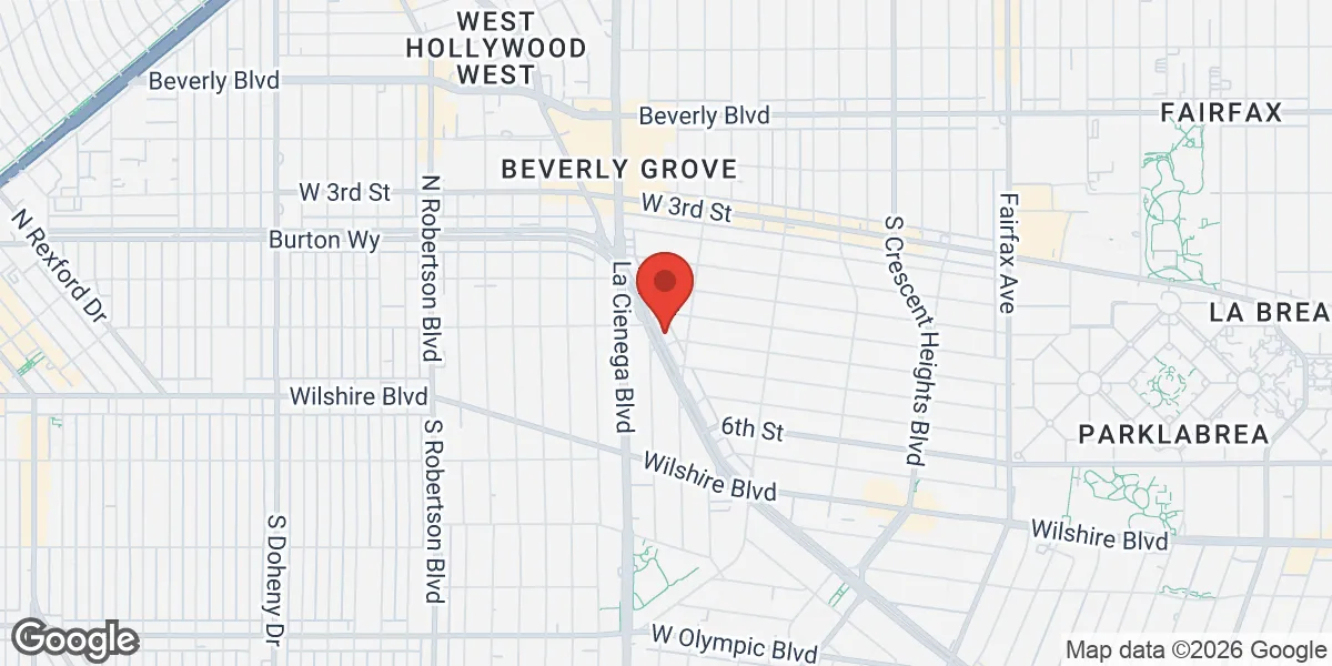 Map showing SoCal Testosterone Clinic location