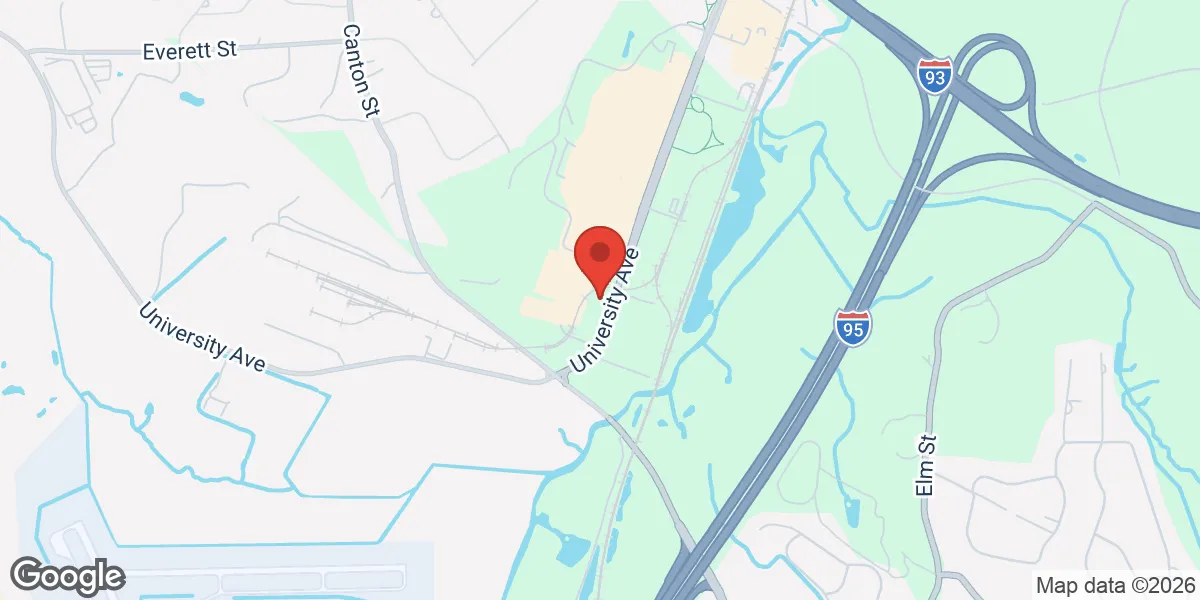 Map showing Regeneris Elite Men's Health Center - in Westwood, MA location