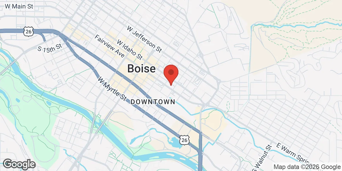 Map showing Renew Vitality Testosterone Clinic of Boise location