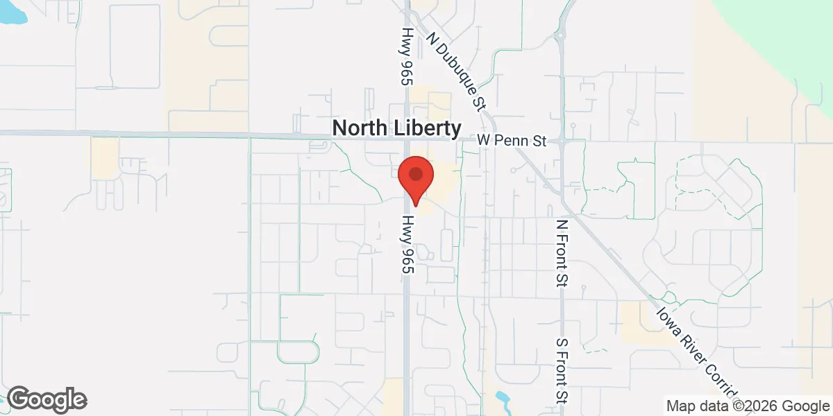 Map showing New Leaf Wellness location