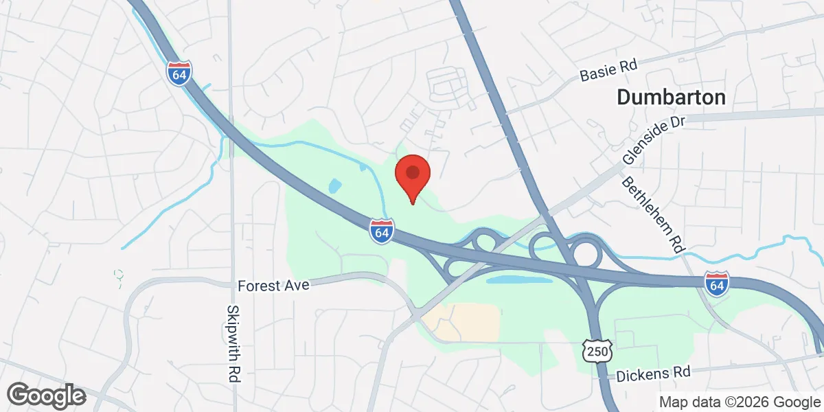 Map showing Renew Vitality Testosterone Clinic of Richmond location