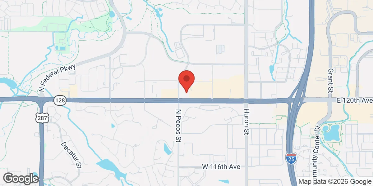 Map showing Rocky Mountain Men's Clinic - North Denver location