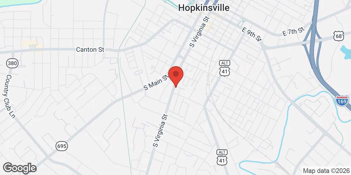 Map showing Comprehensive Care Clinic KY location