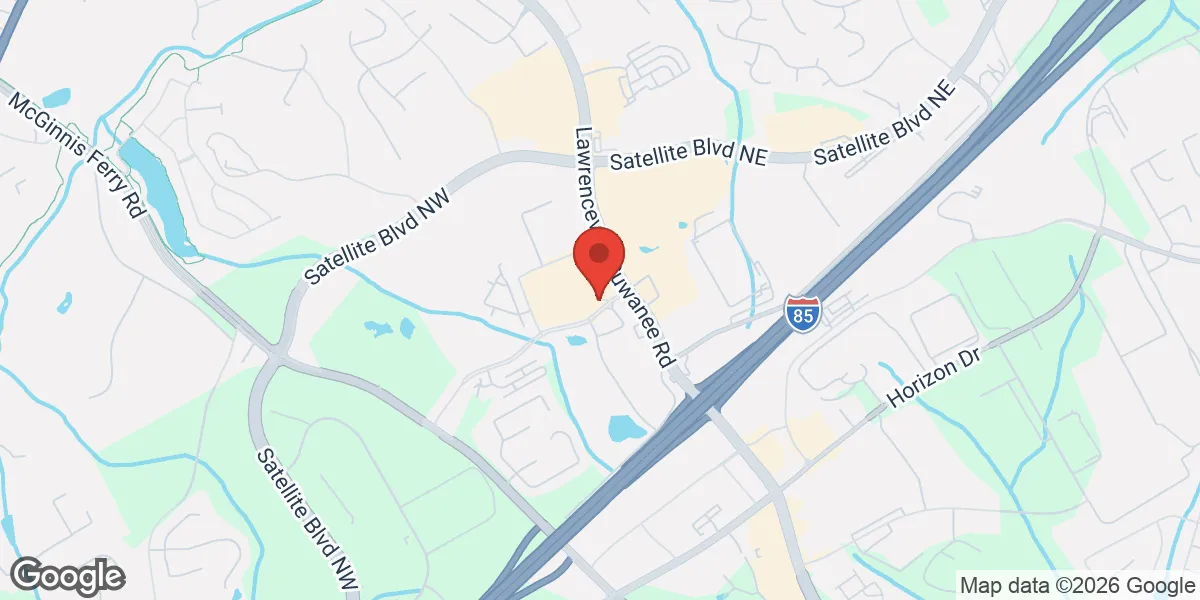 Map showing Renew Vitality Testosterone Clinic of Suwanee location