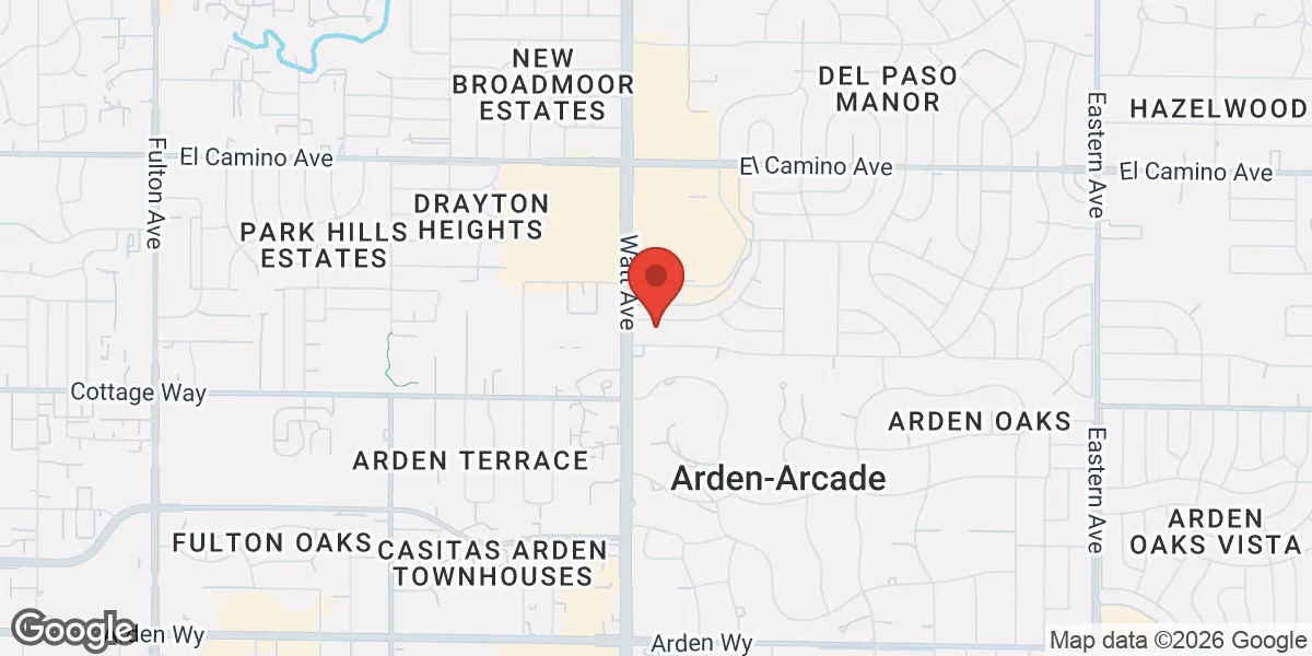 Map showing Renew Vitality Testosterone Clinic of Sacramento location