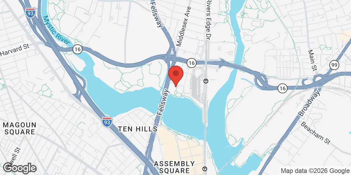 Map showing Gameday Men's Health Medford location