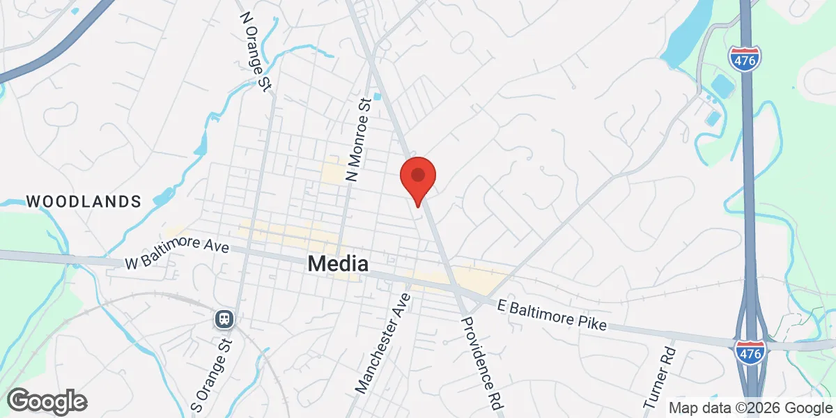 Map showing Gameday Men's Health Media TRT, ED, and Peptide Clinic location