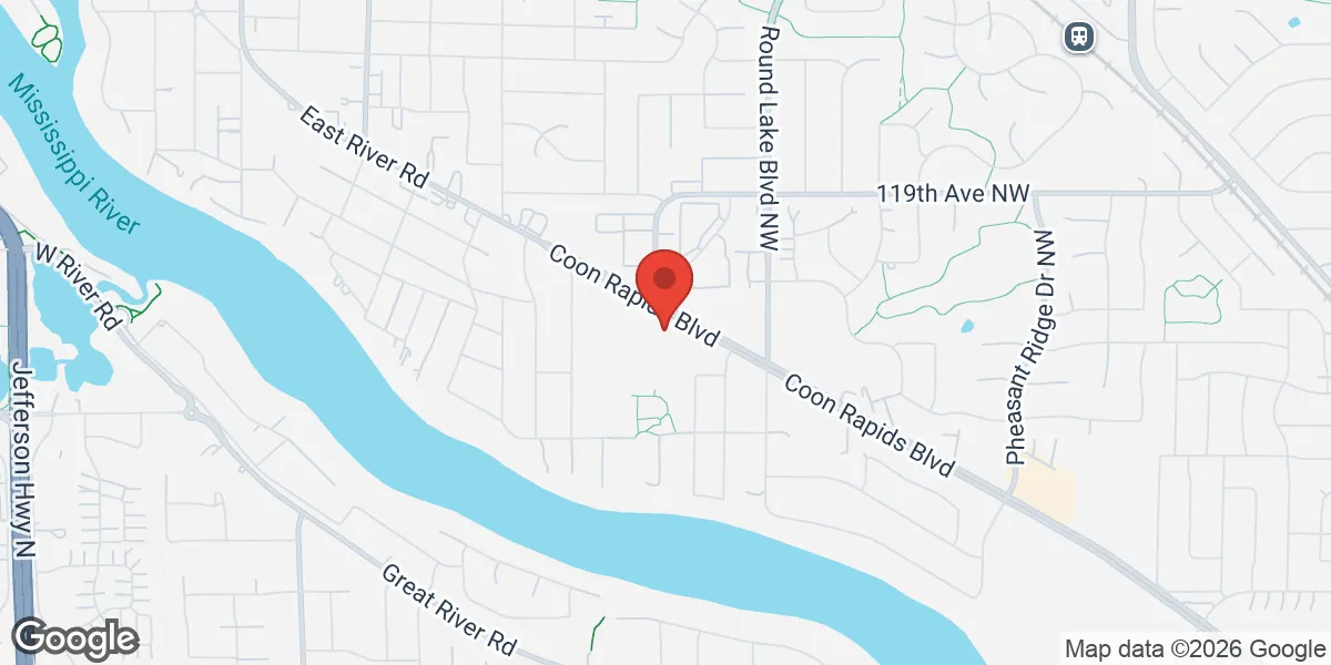 Map showing Minnesota Urology location