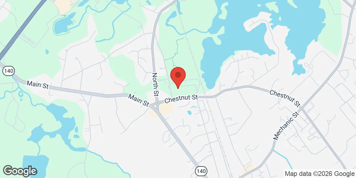 Map showing Gameday Men's Health Foxborough location