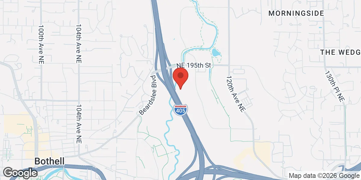 Map showing Verve Hormone Replacement Therapy Bothell location