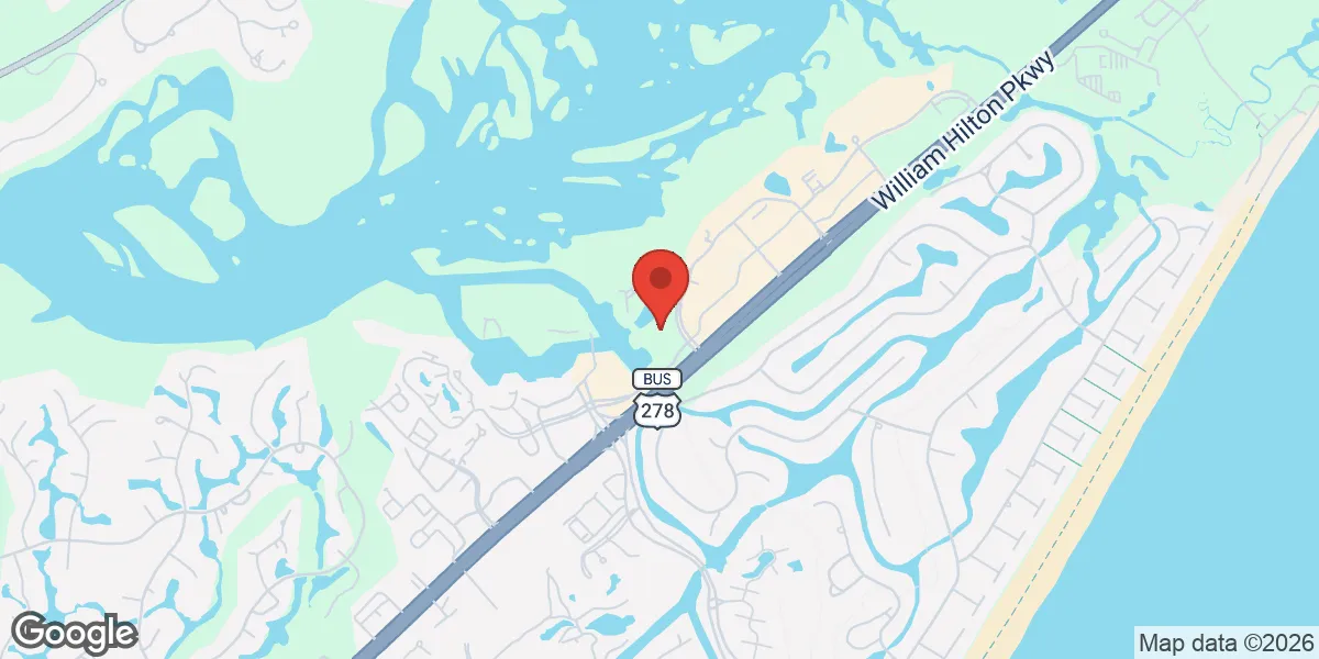 Map showing Renew Vitality Testosterone Clinic of Hilton Head location