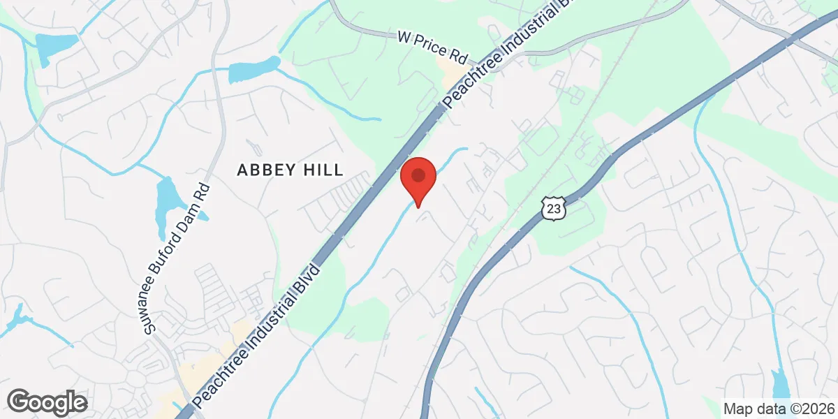 Map showing ReBalanced Wellness Clinic Suwanee - Medical Weight Loss - BHRT TRT Hormone Replacement location