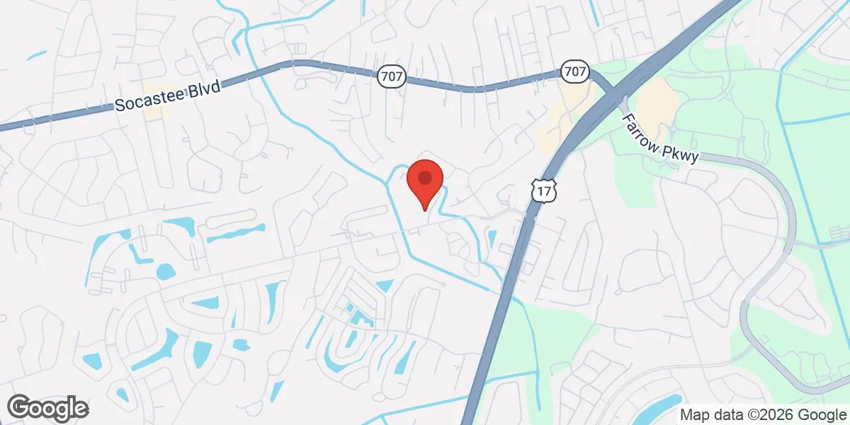 Map showing Renew Vitality Testosterone Clinic of Myrtle Beach location