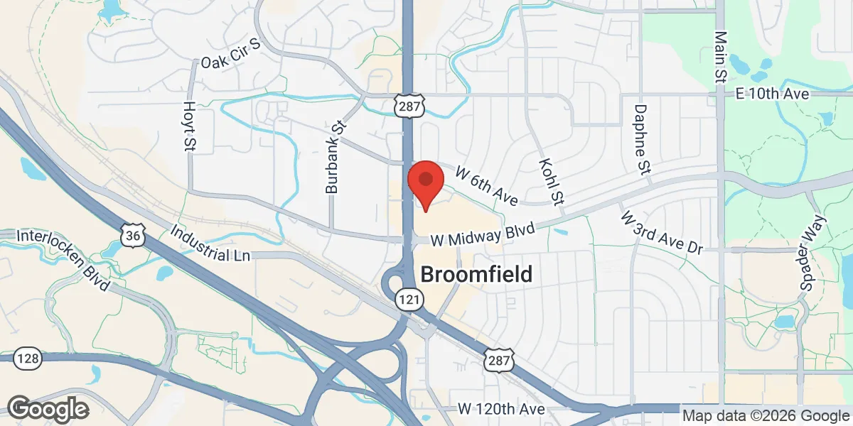 Map showing Natural Hormone Replacement Clinics of Colorado location