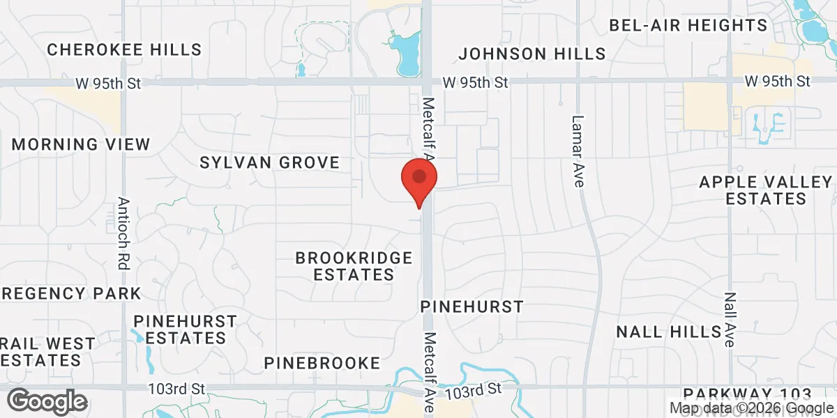 Map showing Hormone Treatment Centers - Overland Park, KS location