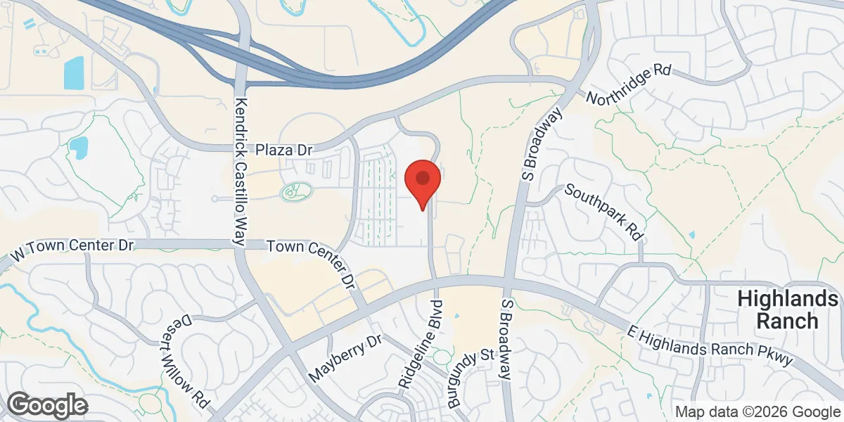 Map showing Total Vitality Colorado location