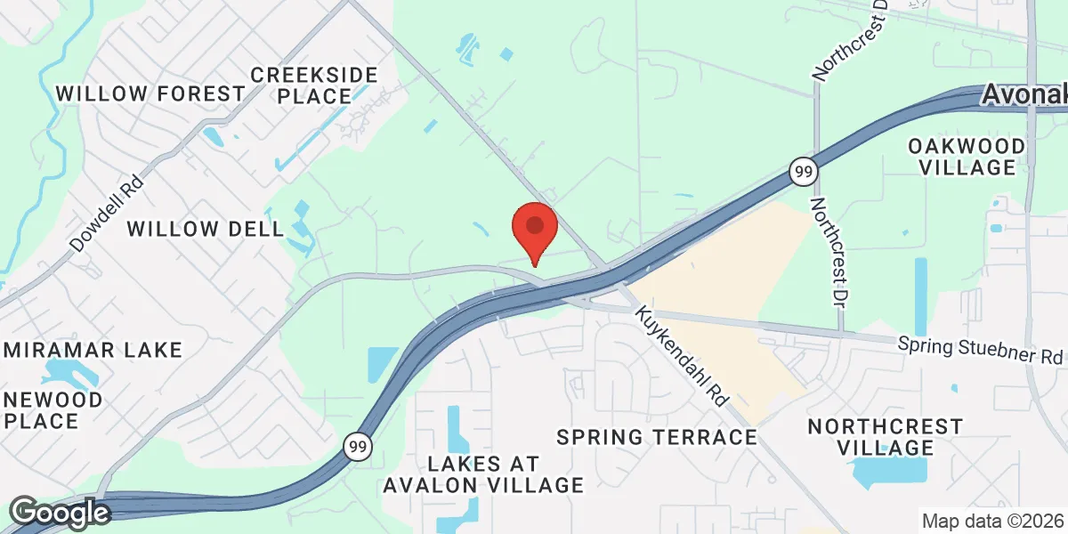 Map showing SynergenX Spring | Hormone Health & TRT Clinic location