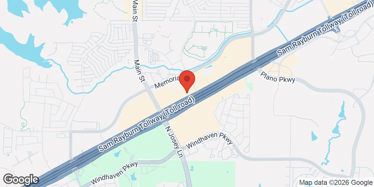 Map showing Men's T Clinic® - The Colony location