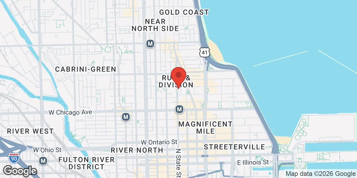 Map showing Chicagoland Men's Health - Low Testosterone Replacement Therapy location