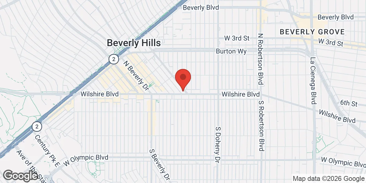 Map showing Renew Vitality Testosterone Clinic of Los Angeles location