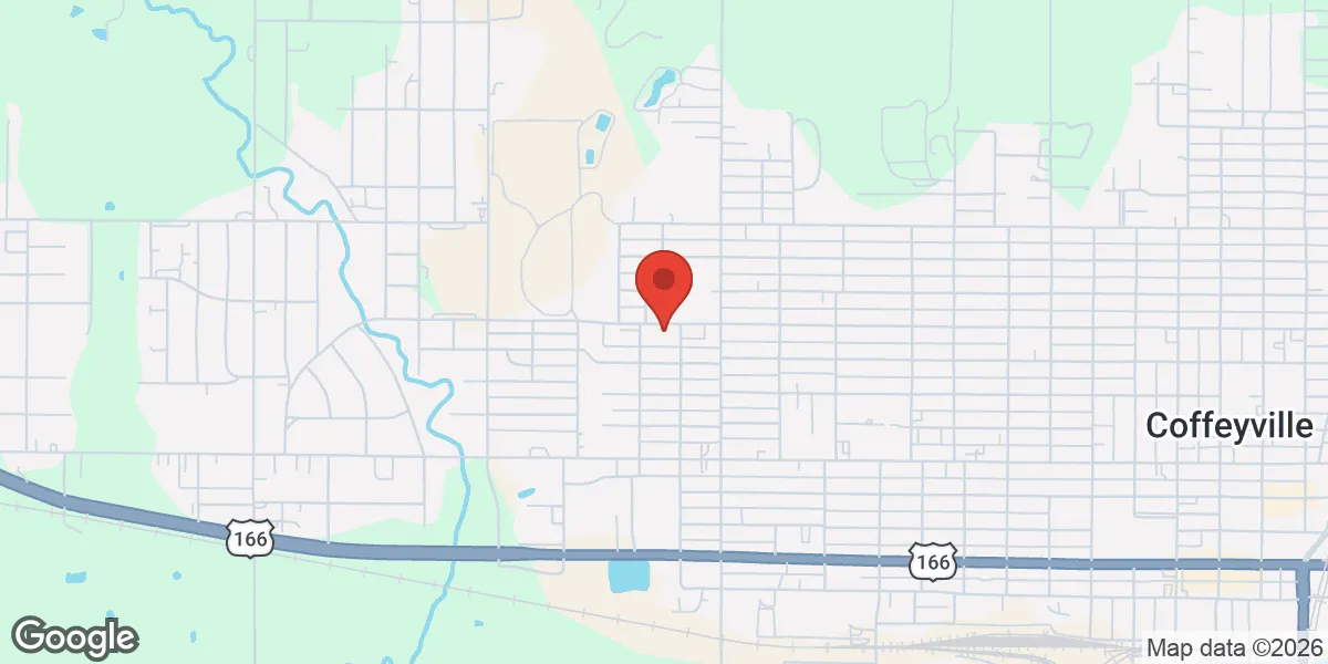 Map showing Southeast Kansas Healthcare location