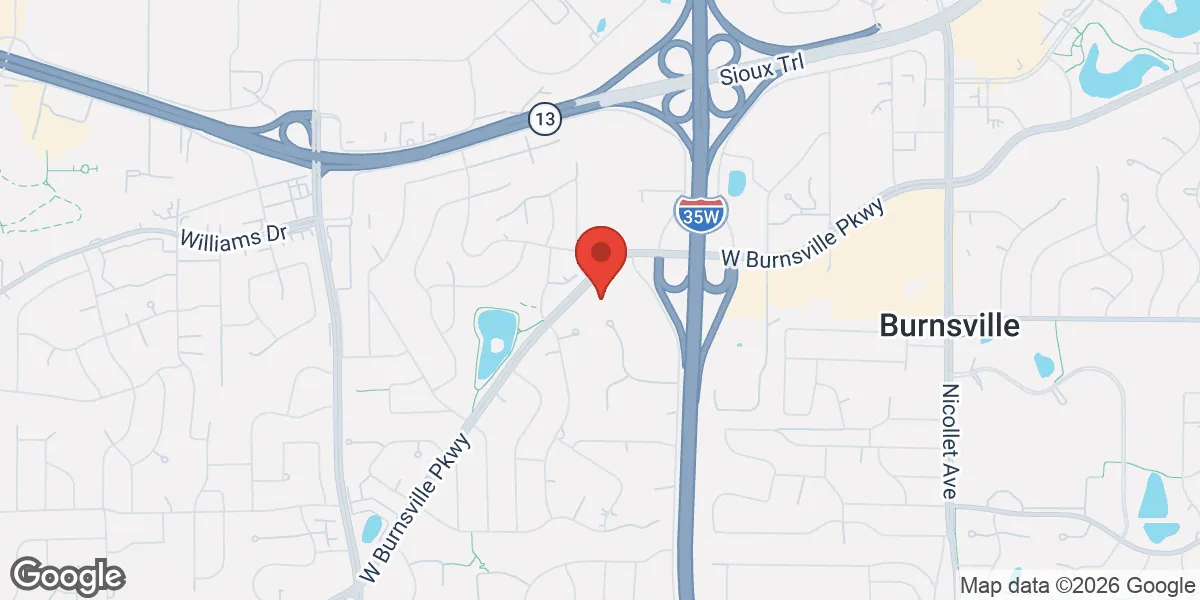 Map showing Legacy Health Burnsville location